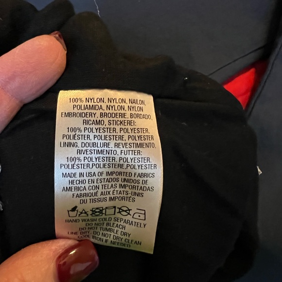 Samantha Dru - S - Black & Gold Lined Top - - Picture 6 of 7